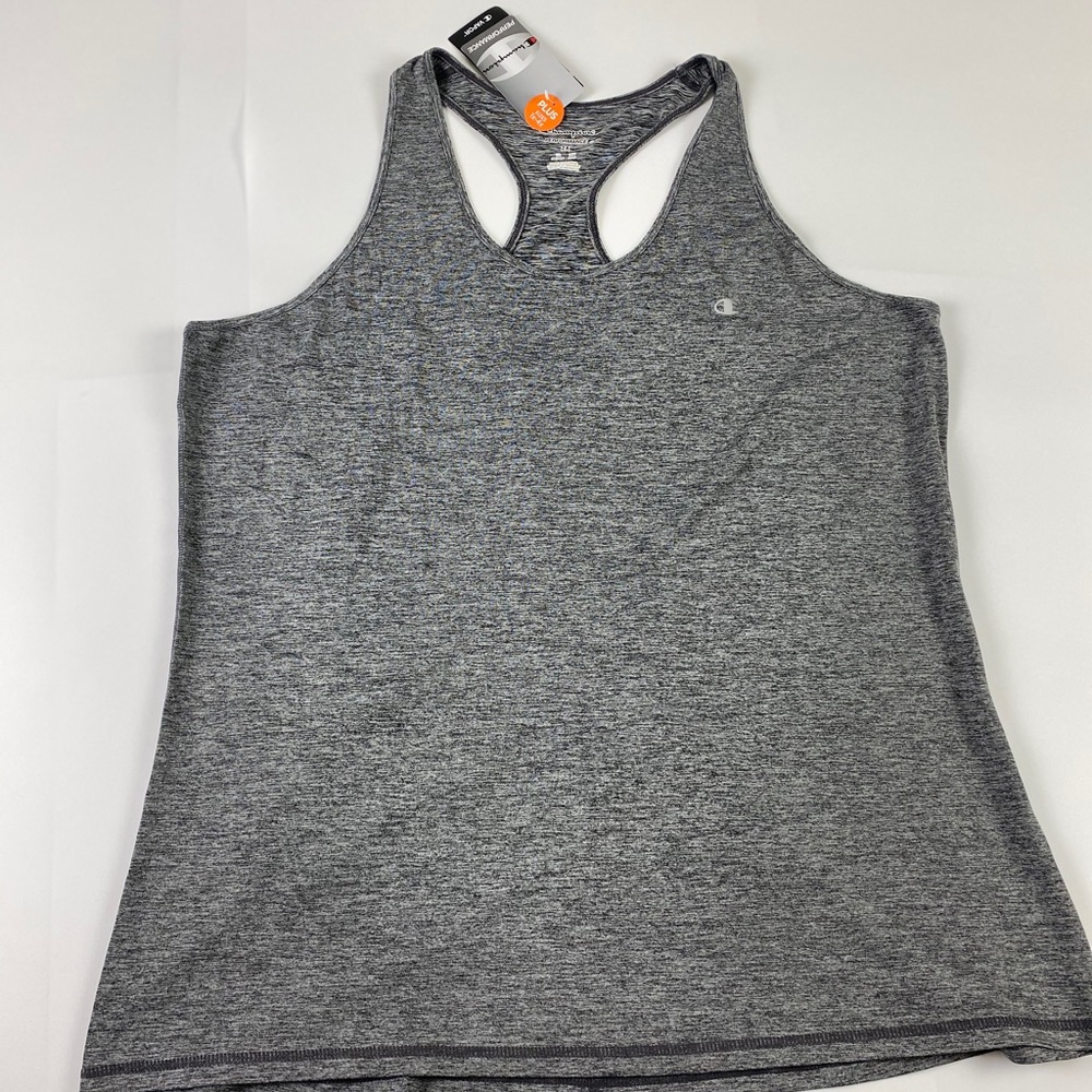 Champion Women Stretch Tank, Granite Heather, 2X